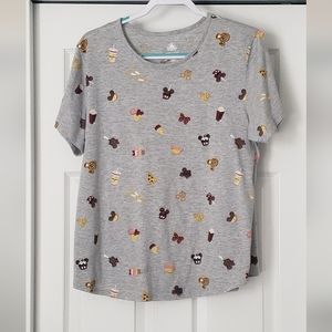 Disney food treats tshirt Womens XL short sleeve